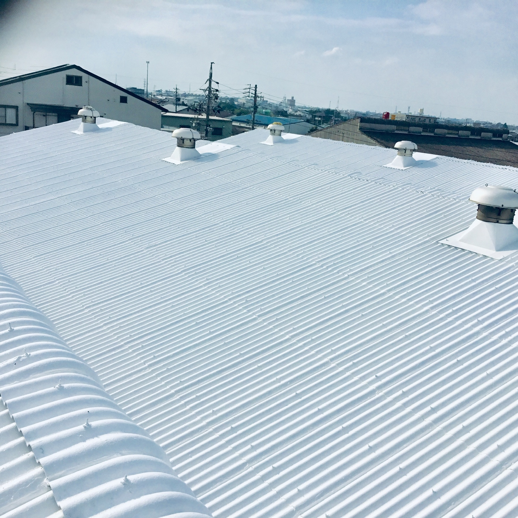 スレート屋根遮熱塗装4